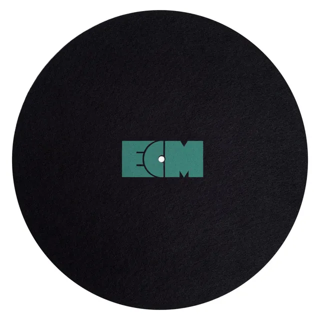 ecm-records-ecm-logo-turntable-slipmat-plattenteller-auflage-schwarz image 1