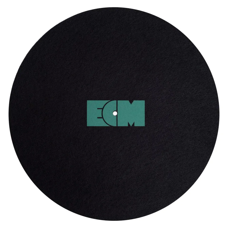 ecm-records-ecm-logo-turntable-slipmat-plattenteller-auflage-schwarz image 1