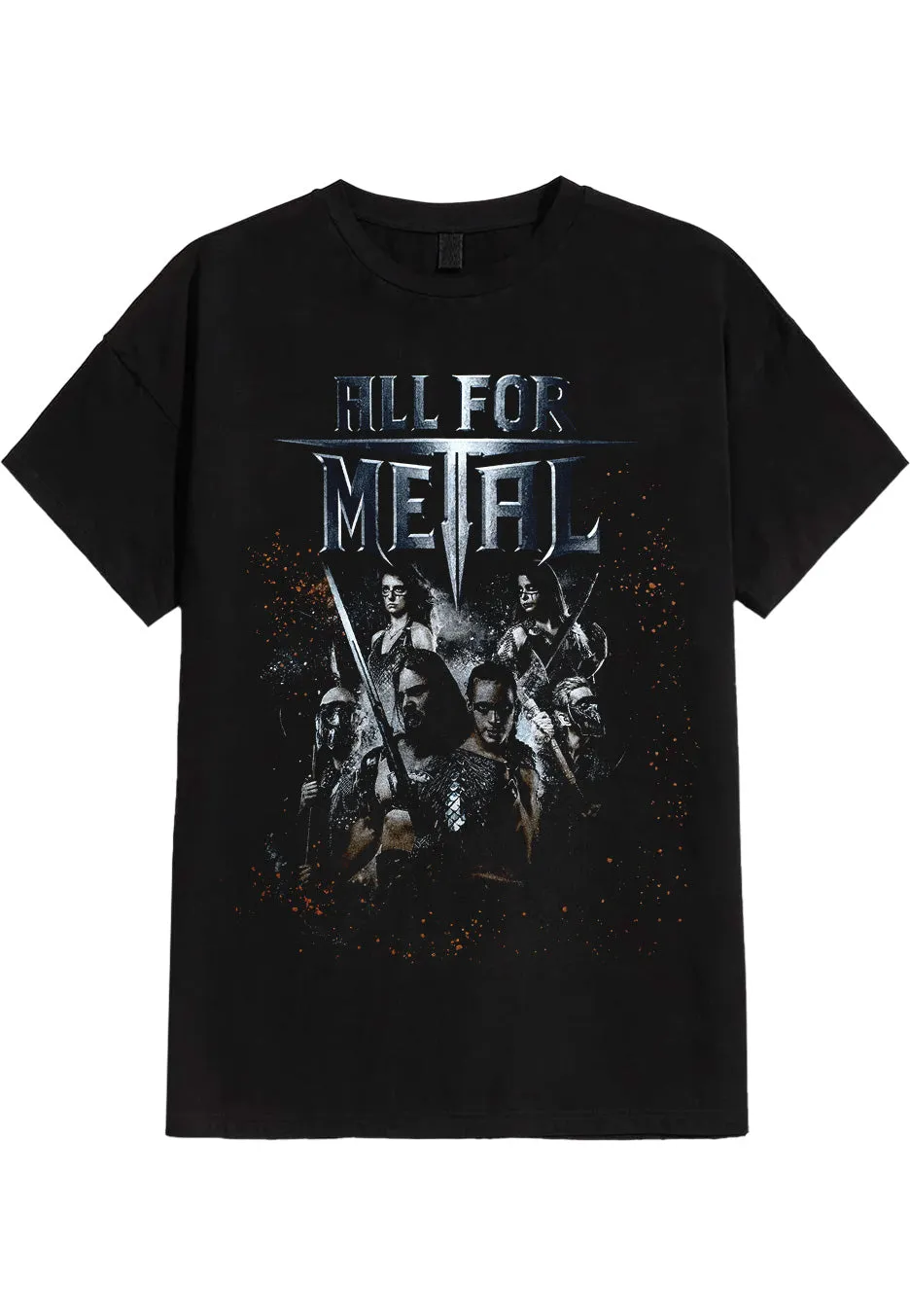 afm-records-all-for-metal-legends-band-t-shirt-f-r-herren-schwarz image 1