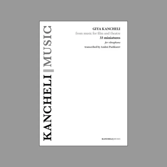 ecm-new-series-giya-kancheli-33-miniatures-f-r-vibraphon-notenbuch-a4 image 1