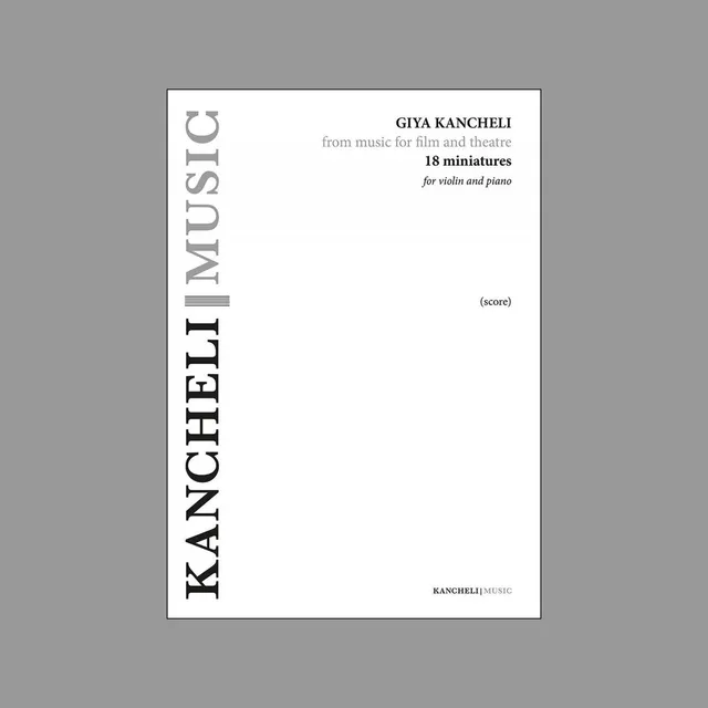 ecm-records-giya-kancheli-18-miniatures-for-violin-and-piano-noten-set image 1