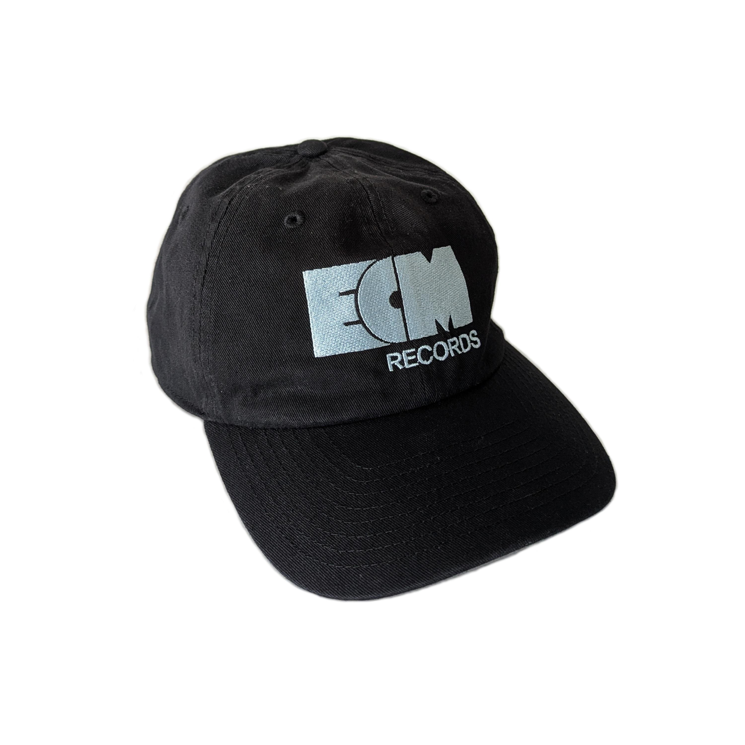 ecm-records-ecm-cap-basecap-schwarz-vintage-logo-recycelte-baumwolle image 1