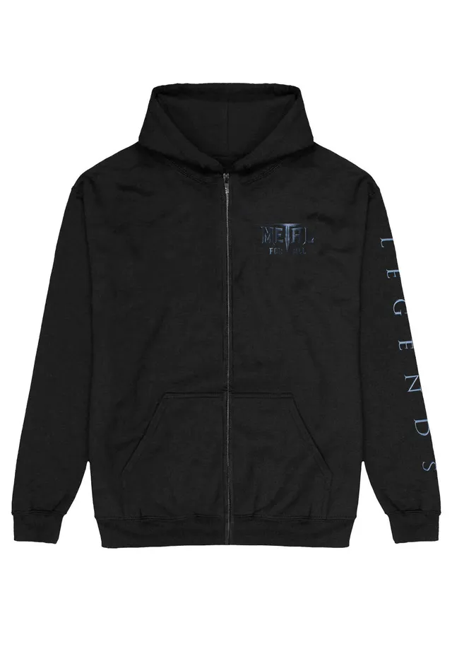 afm-records-all-for-metal-legendes-cover-zipper-hoodie-herren-schwarz image 1