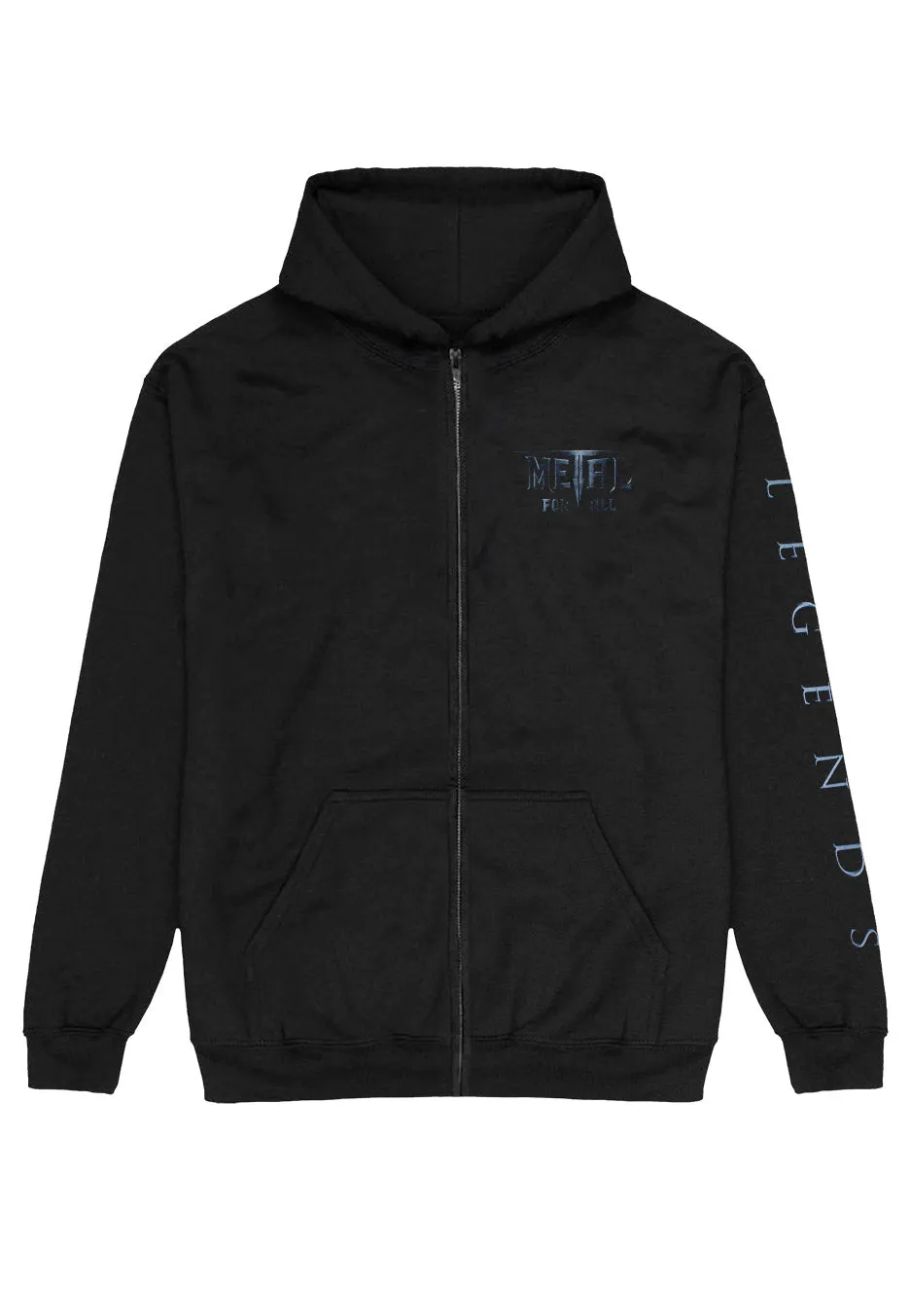 afm-records-all-for-metal-legendes-cover-zipper-hoodie-herren-schwarz image 1