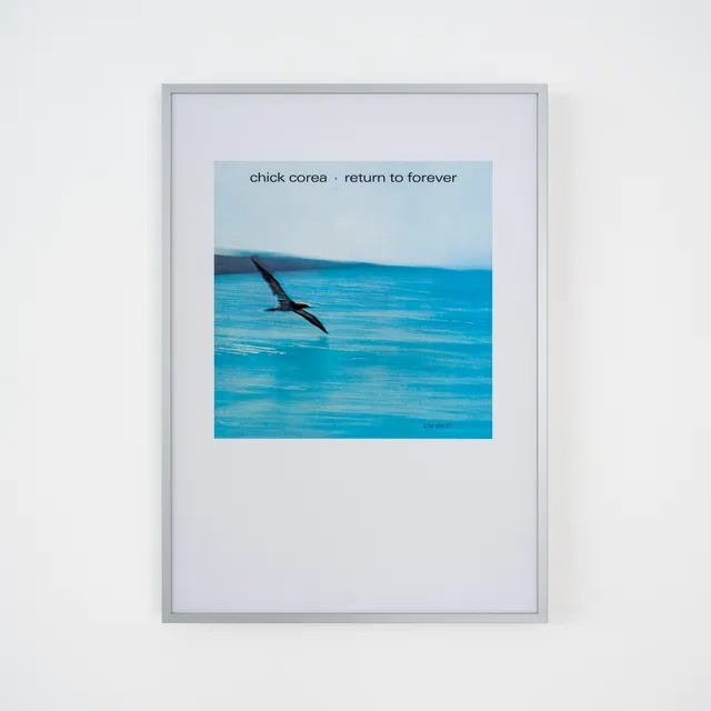 ecm-records-fine-art-print-return-to-forever-chick-corea-coverdruck-mit-alurahme image 1
