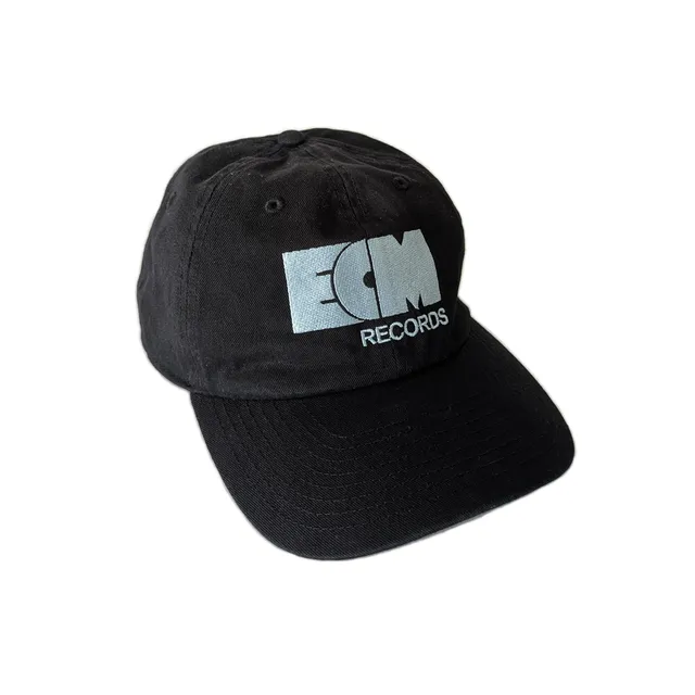 ecm-records-ecm-cap-basecap-schwarz-vintage-logo-recycelte-baumwolle image 1
